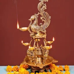 Ekaa Handicrafts Brass Annam Bird Diya-picture-21