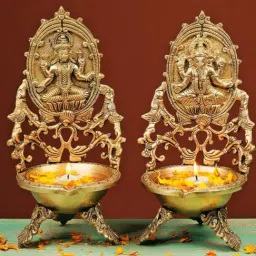 Ekaa Handicrafts Brass Ganesha Diya Lamp-picture-13