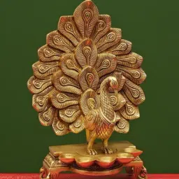 Ekaa Handicrafts Brass Peacock Diya-picture-22