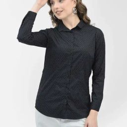 Crimsoune Club Black Polka Dots Shirt-image-92