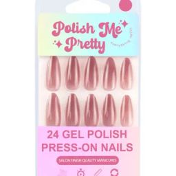 Polish Me Pretty Gel Polish Press On Nails Toffee Brown Ombre - Set of 24-15