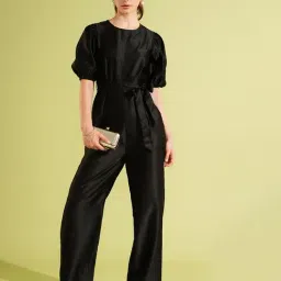 Globus Black Maxi Jumpsuit-image-34