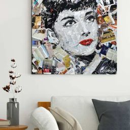 Art Street Homageto Beauty Figure Printed Multicolor Engineered Wood Wall Art-45