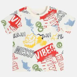 Miniklub Boys Multicolor Printed Regular Fit T-Shirt-image-56