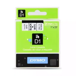 DYMO S0720930 D1 24 x 7mm Label Maker Tape (Black/White)-image-68