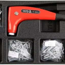 Yato 6 Pcs with Drawer insert / Hand riveter with rivets YT-55466-34