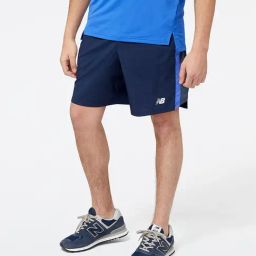 New Balance Navy Regular Fit Sports Shorts-picture-40