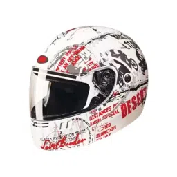 Studds N2 Matt White Xtra Large (600 mm) Flip Up-Full Face Helmet, Ninja 3G D5 Decor-image-88
