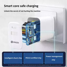 UNIGEN 45W Dual USB/PD Mobile Fast Charging With Adapter, 45WPDDUAL image 2