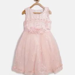 Stylestone Kids Peach Embellished Dress-picture-9