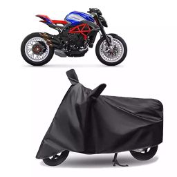 Auto Pearl Polyester Two Wheeler Cover for MV Agusta Dragster800 RR (Grey)-image-98