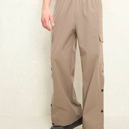 MASCLN SASSAFRAS Unisex Loose Fit Wrinkle Free Trousers-image-91
