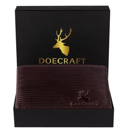 DOECRAFT Men Textured Leather Two Fold Wallet-2