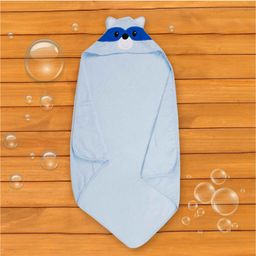 Baby Moo Hooded Towel Animal Design - Blue-image-8