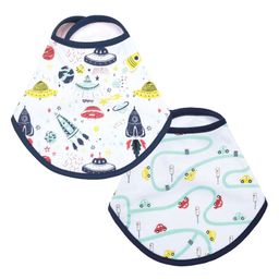 The Mom Store Tour To The Space & City Drive  Feeding Bib Pack of 2 - Multicolor-image-33