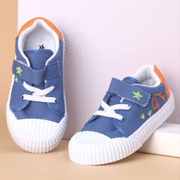 Cute Walk by Babyhug Embroidered Casual Shoes with Velcro Closure - Blue-image-14