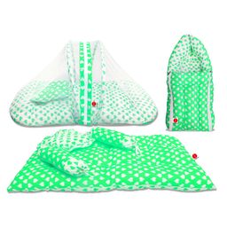 VParents Rosy Baby 4 Piece Bedding Set with Pillow and Bolsters Sleeping Bag and Bedding Set Combo - Green-picture-14