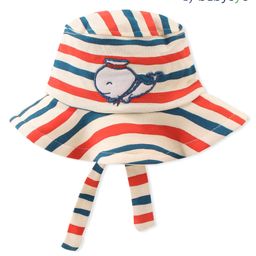 Babyoye 100% Cotton  with Eco Jiva Finish Dolphin Print Cap- Multicolour-image-74
