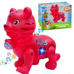 FunBlast Tiger Toy with LED Flashing Lights & Sound for Kids  Red-19