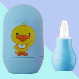 The Cheeky Kidzz Baby Manicure Pedicure Grooming Nail Egg Kit 4 In 1 & Nasal Vacuum Suction Nose Aspirator Teether (Blue)-image-68