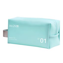 Uninest Cosmetic Organizer Bag - Portable Travel Makeup Pouch for Women, Toiletry Bag for Cosmetics, Brushes & Accessories (Light Blue)-image-95