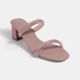 LEMON & PEPPER Women Embellished PU Party Block Sandals-15