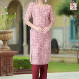 Moda Rapido Women Ethnic Motifs Printed Crepe Kurta-25