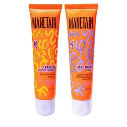 MANETAIN Leave In Conditioner & Hard Hold Gel For Hair- 100 ml Each-35