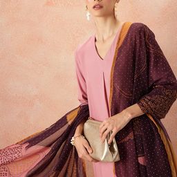 all about you Pleated Kurta with Palazzos & With Studded Dupatta-picture-28