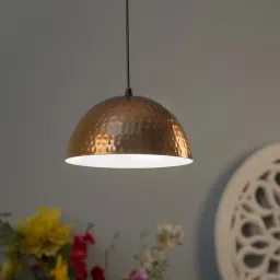 Homesake Copper Hammered Pendant Light - Set of 1-image-96