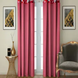 Swayam Ethnic Sigma Eyelet Long Door Curtain - Single Piece (9 Ft)-26