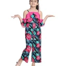 StyleStone Kids Multicolor Floral Print Jumpsuit-image-15