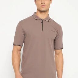 Duke Brown Slim Fit Polo T-Shirt-image-90