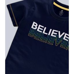Codez Kids Navy Graphic Print T-Shirt image 3