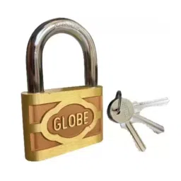 Globe 63 mm Brass Chrome Plated Finish 3 Keys Door Lock-37