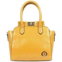 Carlton London Mustard Textured Medium Handbag-image-42