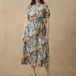 RAREISM Multi Polyester Abstract Dress-picture-43