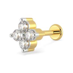 Malabar Gold and Diamonds 18k Yellow Diamond Nosepin-image-72
