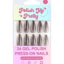 Polish Me Pretty Gel Polish Press On Nails Noir - Black Ombre - Set of 24-picture-14