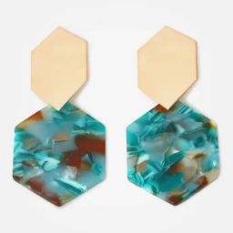 Sohi Gold Plated Designer Drop Earrings-image-9