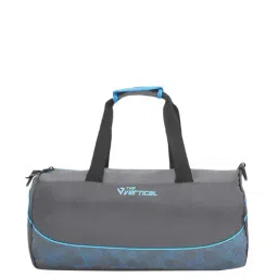 The Vertical Impulse Grey & Blue Medium Duffle Bag-24