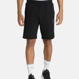 Puma Black Cotton Shorts-44