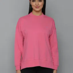 Allen Solly Pink Cotton Regular Fit Sweatshirt-picture-34