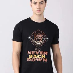 Bushirt Black Cotton Crew T-Shirt-image-85
