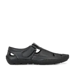 Shences Men's Black Fisherman Sandals-picture-46