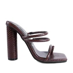 London Rag Women's Brown Toe Ring Sandals-image-62