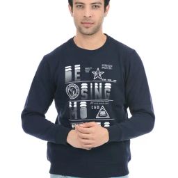 Cloak & Decker by Monte Carlo Navy Regular Fit Sweatshirt-image-47