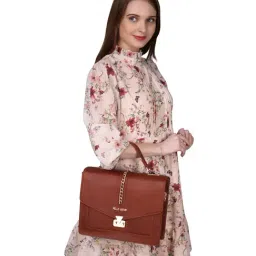 PELLE LUXUR Brown Small Handbag-picture-18