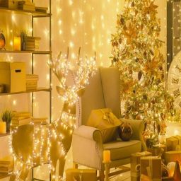 SPARK WORLD Yellow Plastic 74 LEDs Power Pixel Serial String Light, 360 Degree Light in Bulb Copper image 3