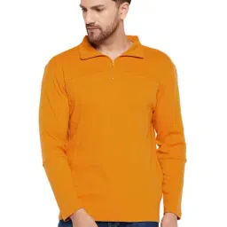 Hypernation Yellow Relaxed Fit Cotton Polo T-Shirt-picture-44